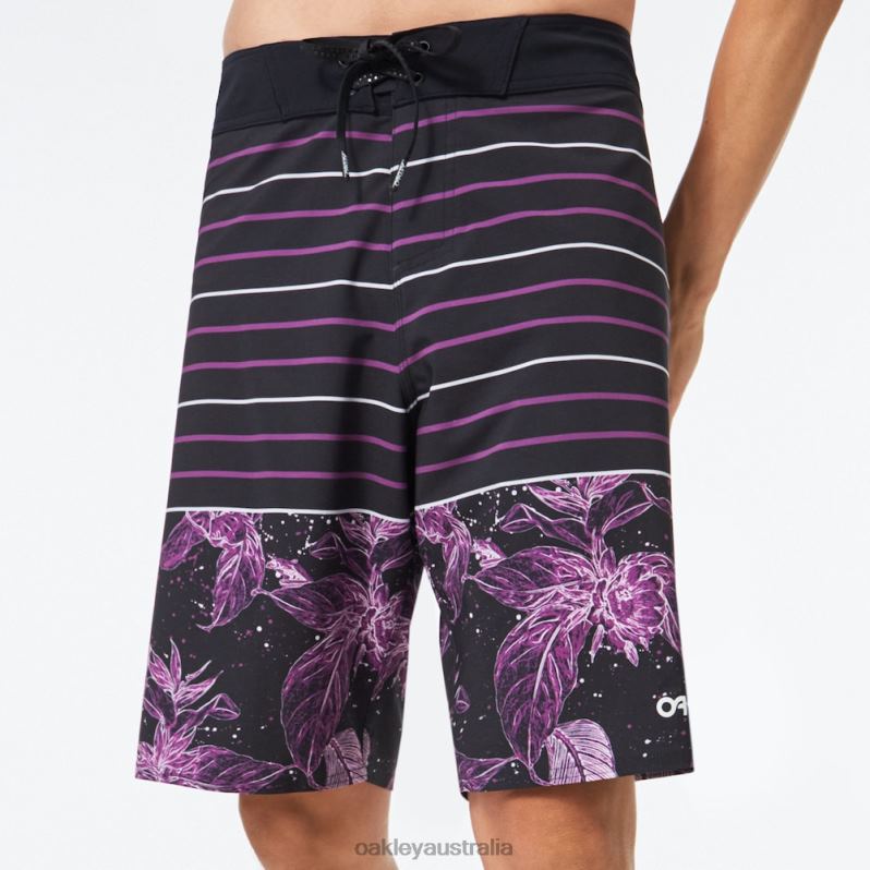 Retro Split 21 Boardshort Purple Flower/Stripe Oakley2ZJX2783