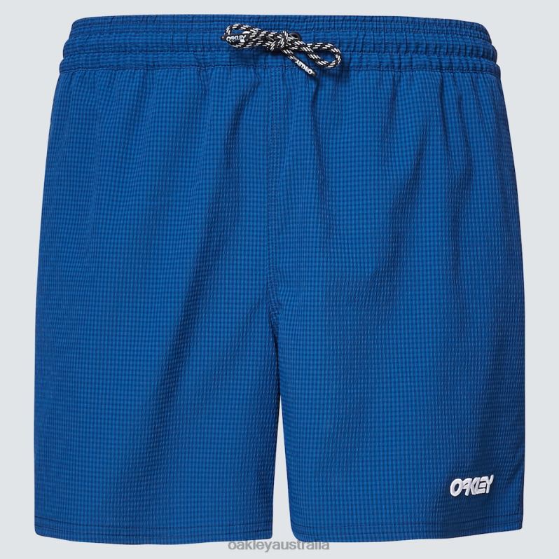 Seersucker 16" Beach Short Poseidon Oakley2ZJX2770