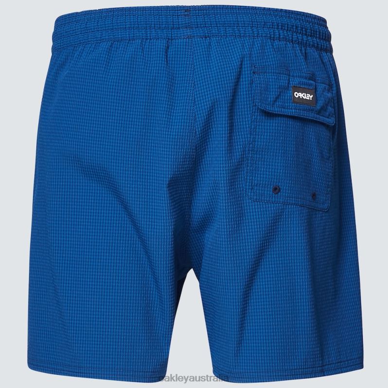 Seersucker 16" Beach Short Poseidon Oakley2ZJX2770