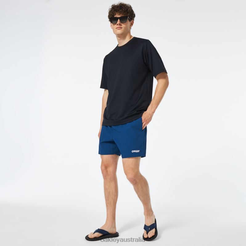 Seersucker 16" Beach Short Poseidon Oakley2ZJX2770