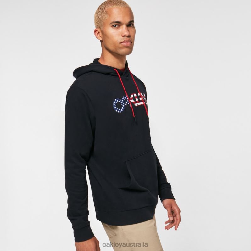 B1B Po Hoodie 2.0 Black/American Flag Oakley2ZJX2473