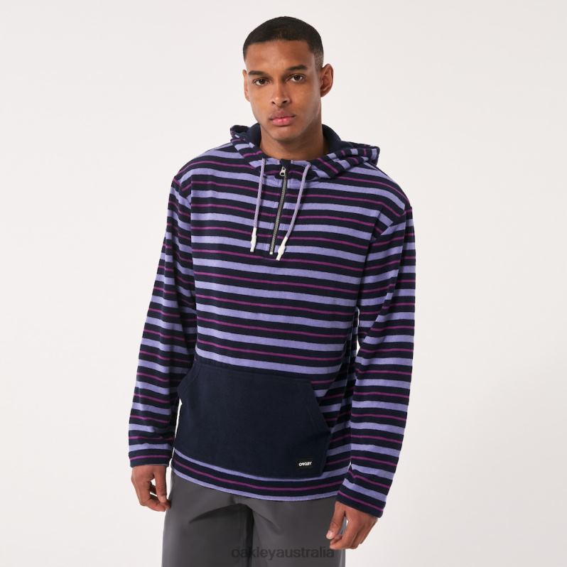 Dawny 1/4 Zip Hoodie Fathom Stripes Oakley2ZJX2236