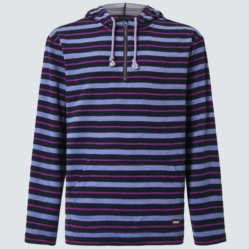 Dawny 1/4 Zip Hoodie Fathom Stripes Oakley2ZJX2236