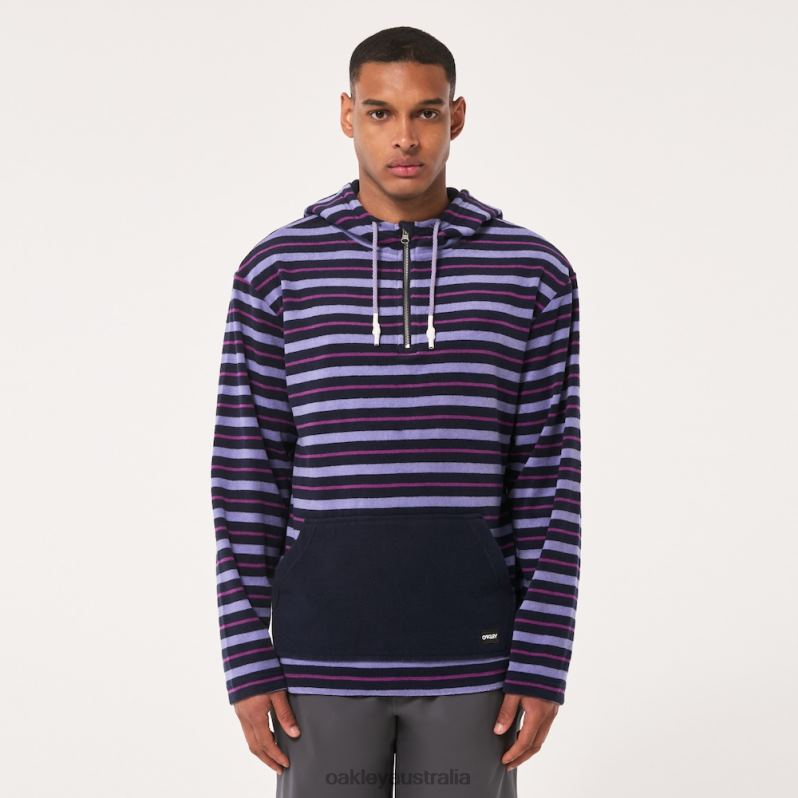 Dawny 1/4 Zip Hoodie Fathom Stripes Oakley2ZJX2236