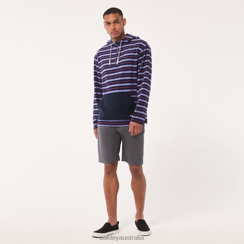 Dawny 1/4 Zip Hoodie Fathom Stripes Oakley2ZJX2236