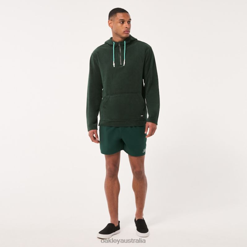 Dawny 1/4 Zip Hoodie Hunter Green Oakley2ZJX2237