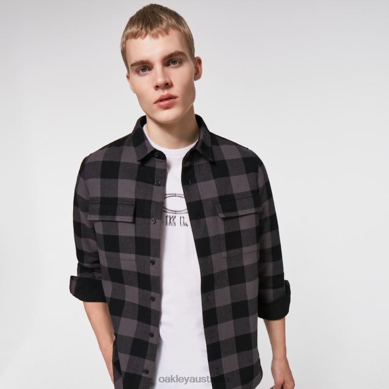 Bear Cozy Flannel Black/Gray Check Oakley2ZJX2466