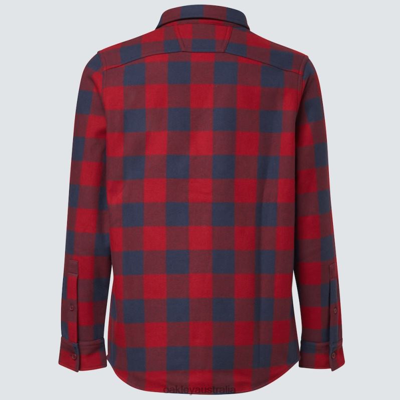 Bear Cozy Flannel Fathom/Iron Red Check Oakley2ZJX2465