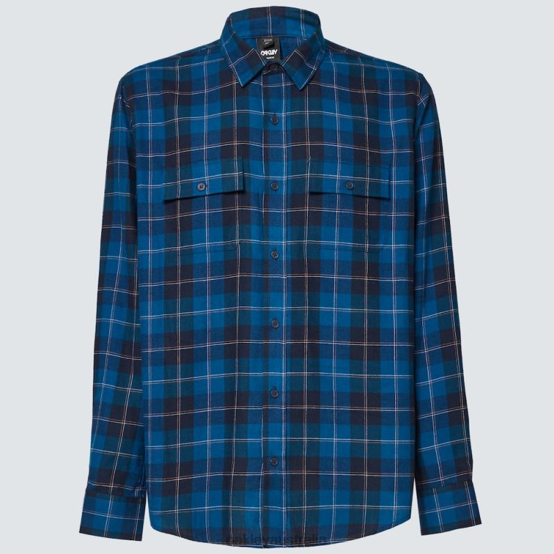 Cabin Button Down LS Blue Check Oakley2ZJX2510