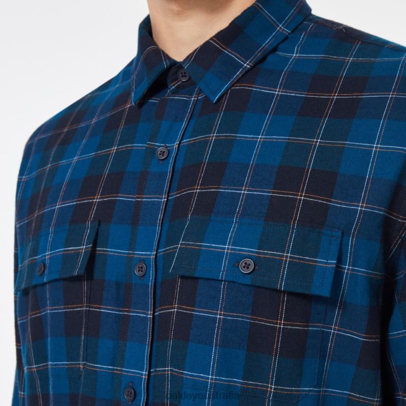 Cabin Button Down LS Blue Check Oakley2ZJX2510