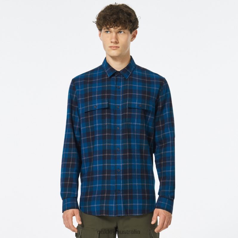 Cabin Button Down LS Blue Check Oakley2ZJX2510