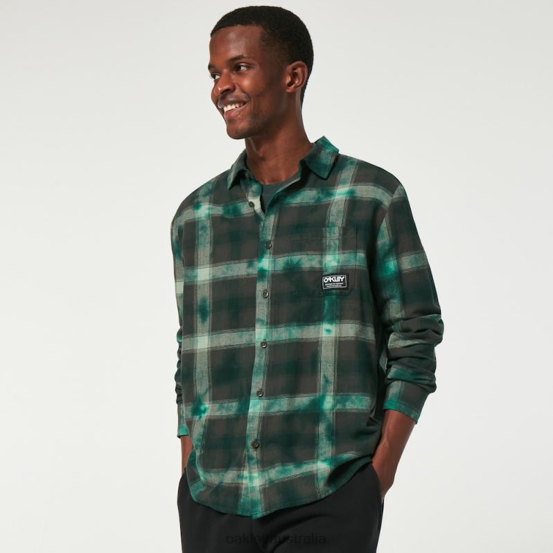 Cabin Plaid Flannel Green Check Oakley2ZJX2296