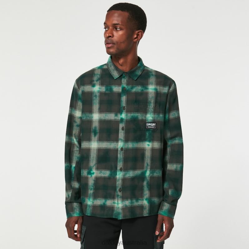 Cabin Plaid Flannel Green Check Oakley2ZJX2296