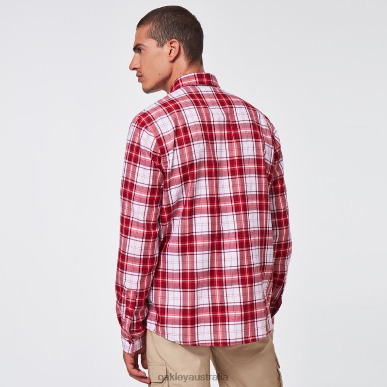 Essential Plus LT Flannel LS Deep Red Check Oakley2ZJX2414