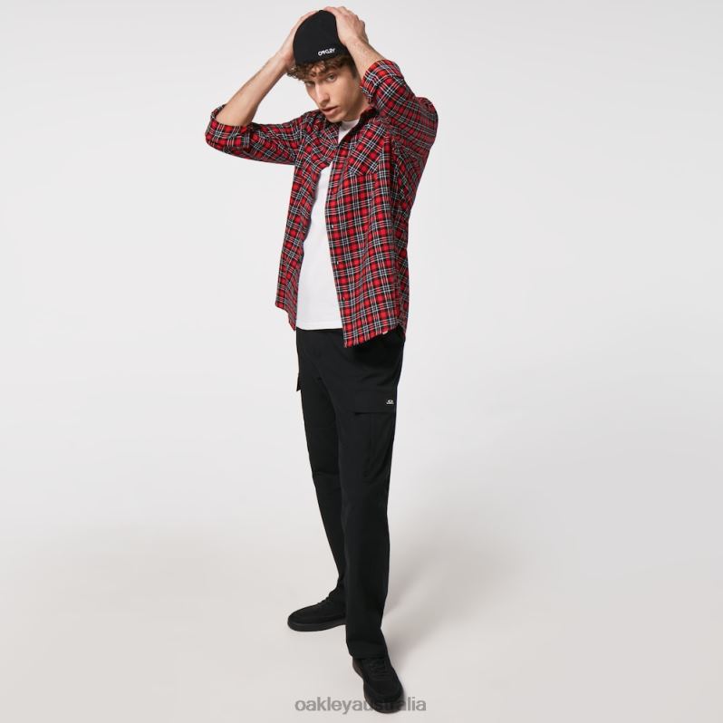 Podium Plaid Ls Flannel Red/Black Check Oakley2ZJX2462