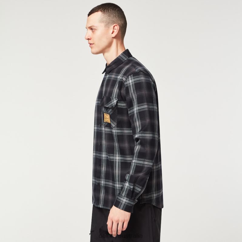 Tc Skull Flannel Shirt Black/Gray Oakley2ZJX2557