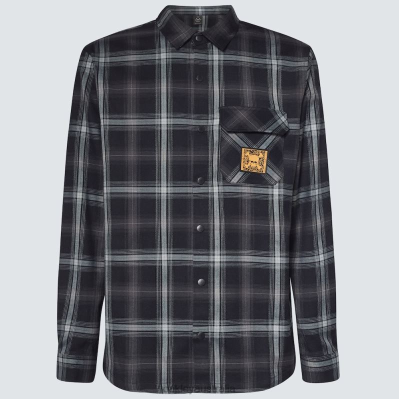 Tc Skull Flannel Shirt Black/Gray Oakley2ZJX2557