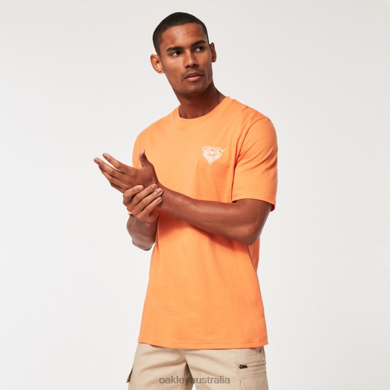 Hard Charge Tee Soft Orange Oakley2ZJX2193