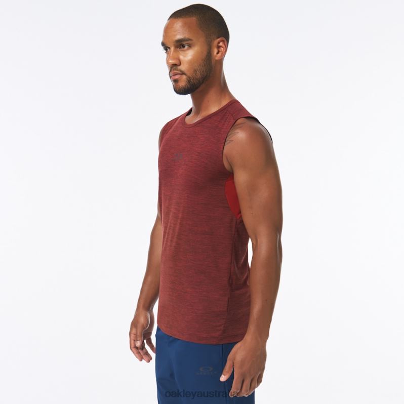 O Fit Rc Sleeveless Tee Iron Red Heather Oakley2ZJX2127