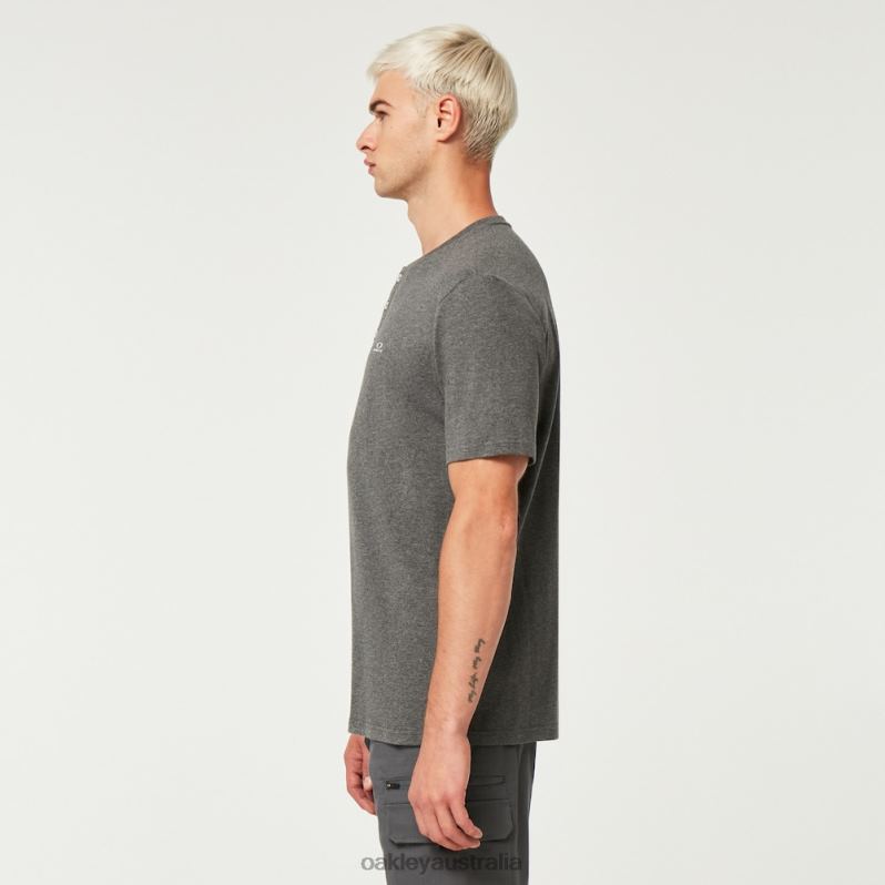 Relax Henley Tee New Athletic Grey Oakley2ZJX2203