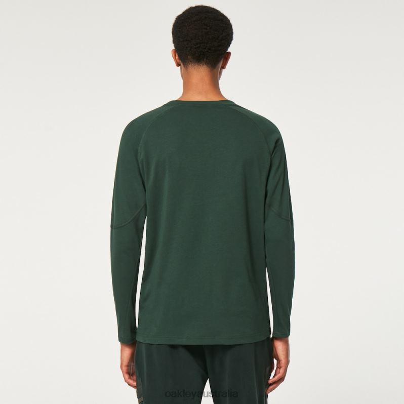 Wanderlust Ls Tee Hunter Green Oakley2ZJX2355