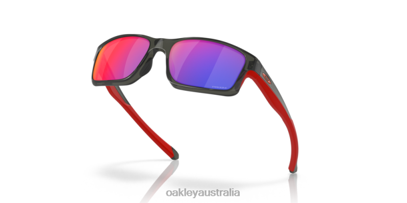 Chainlink Red Iridium Polarized Lenses, Grey Smoke Frame Oakley2ZJX826