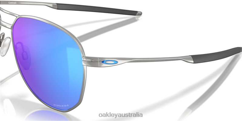 Contrail Prizm Sapphire Lenses, Satin Chrome Frame Oakley2ZJX421