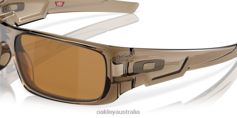 Crankshaft Tungsten Iridium Polarized Lenses, Brown Smoke Frame Oakley2ZJX253