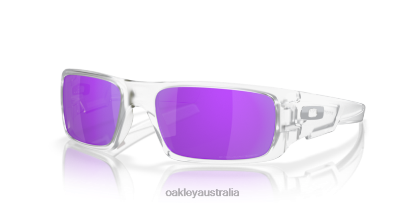 Crankshaft Violet Iridium Polarized Lenses, Matte Clear Frame Oakley2ZJX254