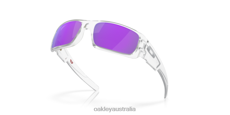 Crankshaft Violet Iridium Polarized Lenses, Matte Clear Frame Oakley2ZJX254