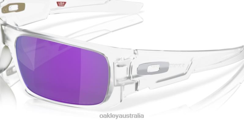 Crankshaft Violet Iridium Polarized Lenses, Matte Clear Frame Oakley2ZJX254