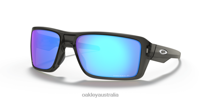 Double Edge Prizm Sapphire Polarized Lenses, Grey Smoke Frame Oakley2ZJX503