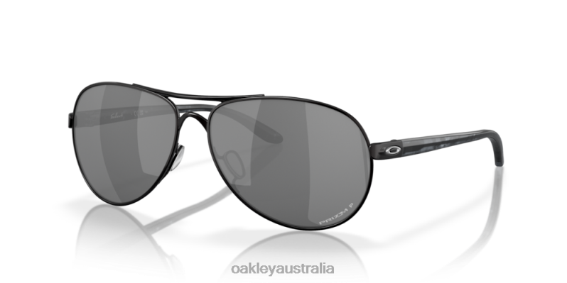 Feedback Prizm Black Polarized Lenses, Polished Black Frame Oakley2ZJX482