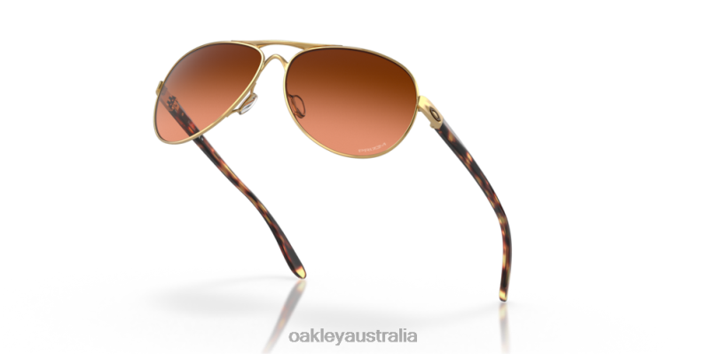 Feedback Prizm Brown Gradient Lenses, Polished Gold Frame Oakley2ZJX486