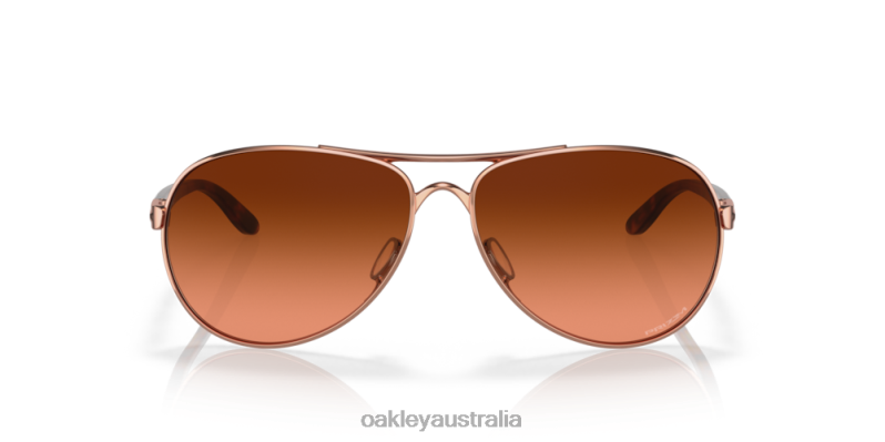 Feedback Prizm Brown Gradient Lenses, Rose Gold Frame Oakley2ZJX489