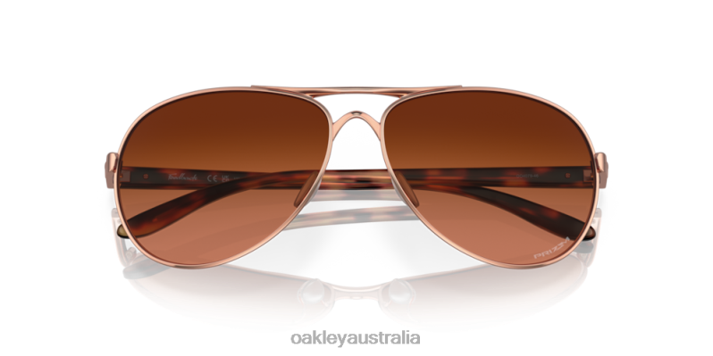 Feedback Prizm Brown Gradient Lenses, Rose Gold Frame Oakley2ZJX489