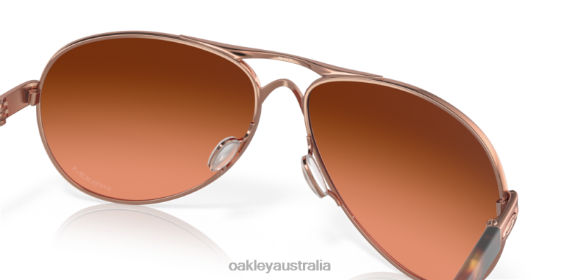 Feedback Prizm Brown Gradient Lenses, Rose Gold Frame Oakley2ZJX489