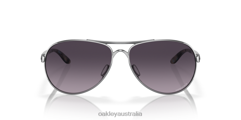 Feedback Prizm Grey Gradient Lenses, Polished Chrome Frame Oakley2ZJX485