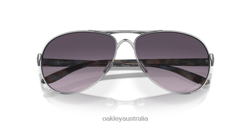 Feedback Prizm Grey Gradient Lenses, Polished Chrome Frame Oakley2ZJX485