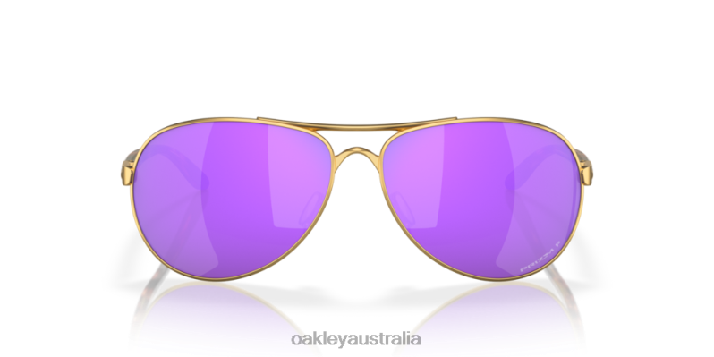 Feedback Prizm Violet Polarized Lenses, Satin Gold Frame Oakley2ZJX484