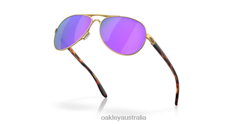 Feedback Prizm Violet Polarized Lenses, Satin Gold Frame Oakley2ZJX484