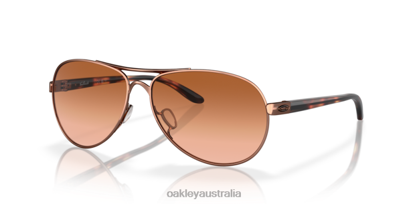 Feedback Vr50 Brown Gradient Lenses, Rose Gold Frame Oakley2ZJX478