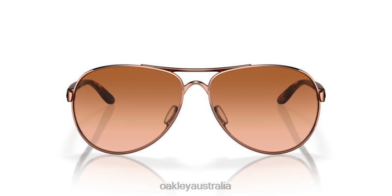 Feedback Vr50 Brown Gradient Lenses, Rose Gold Frame Oakley2ZJX478