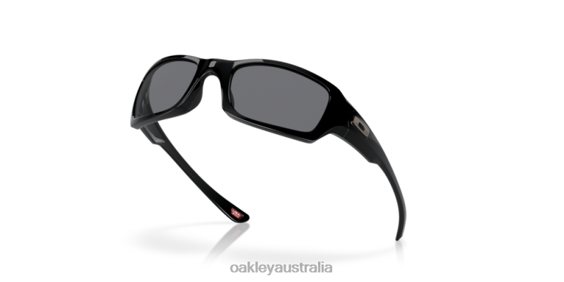 Fives Squared Grey Lenses, Polished Black Frame Oakley2ZJX246