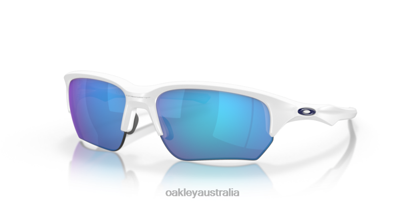 Flak Beta Sapphire Iridium Lenses, Matte White Frame Oakley2ZJX311