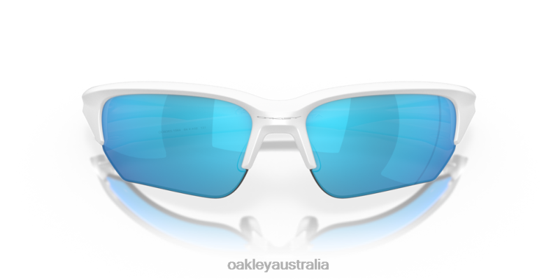 Flak Beta Sapphire Iridium Lenses, Matte White Frame Oakley2ZJX311