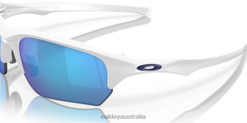 Flak Beta Sapphire Iridium Lenses, Matte White Frame Oakley2ZJX311