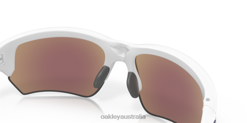 Flak Beta Sapphire Iridium Lenses, Matte White Frame Oakley2ZJX311