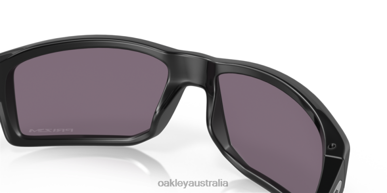 Gibston Prizm Grey Lenses, Polished Black Frame Oakley2ZJX381