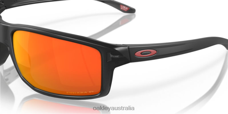 Gibston Prizm Ruby Polarized Lenses, Black Ink Frame Oakley2ZJX385